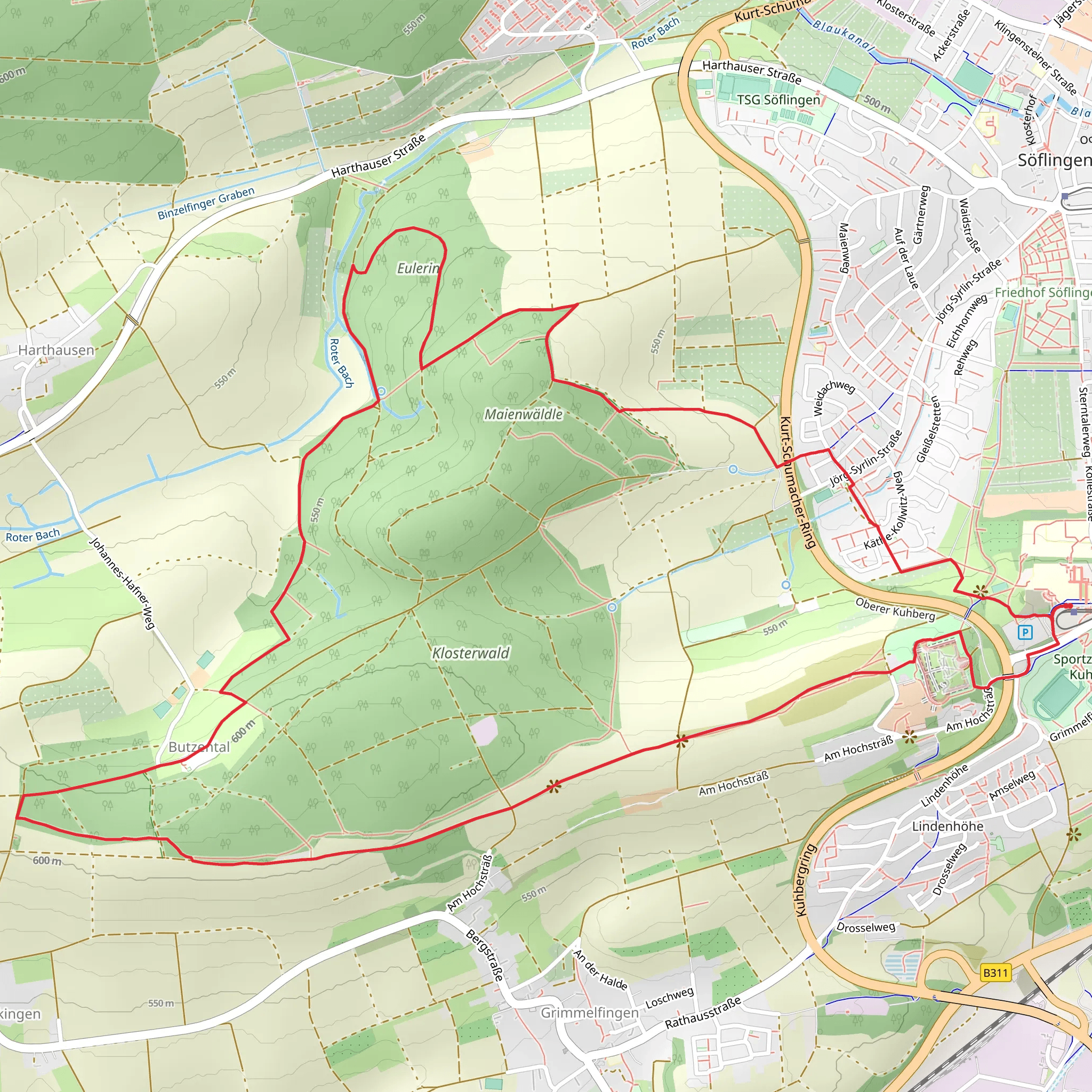 Jakobsweg Ulm - Konstanz mobile static map