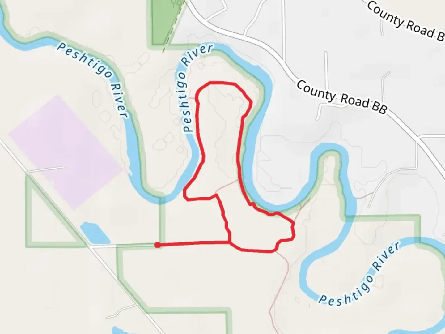 An image depicting the trail Hemlock Curve Nature Loop Trail and its surrounding area.