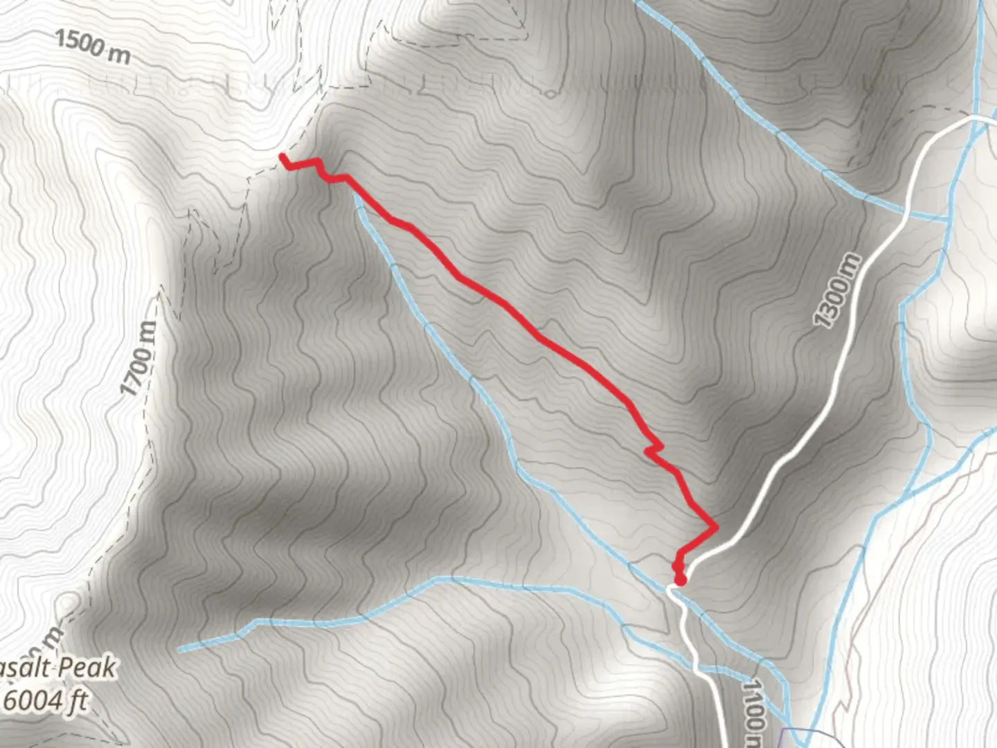 An image depicting the trail Basalt Pass Trail and its surrounding area.