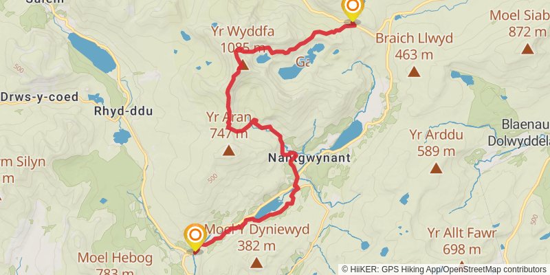 Cambrian Way stage 24 Map