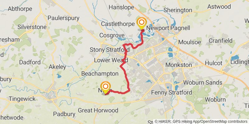 Buckinghamshire Way stage 6 Map