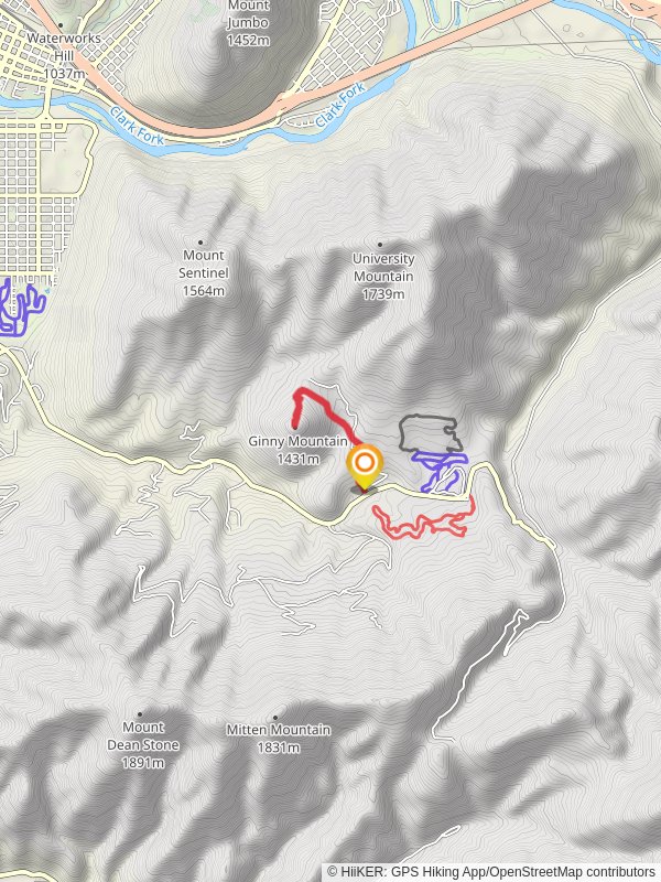 Ginny Mountain from Pattee Canyon Road