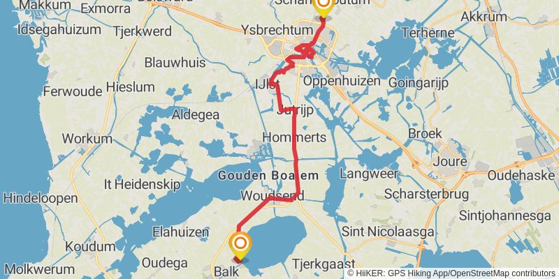 Elfstedenpad stage 3 Map