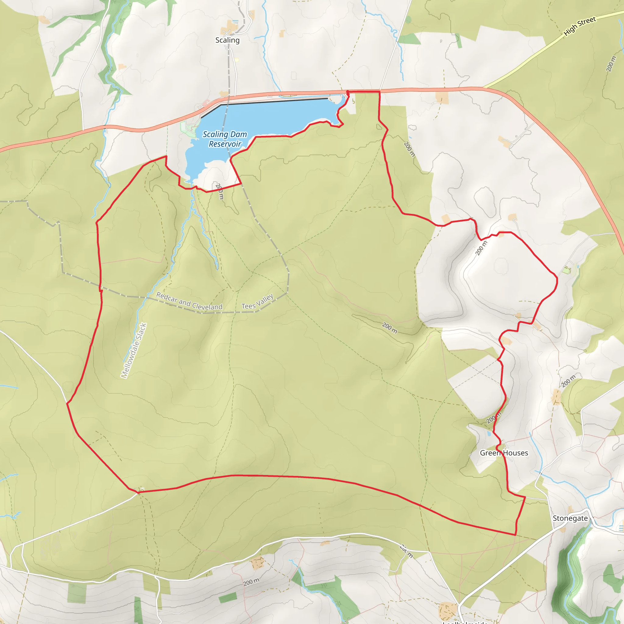 Leaholm Moor from Scaling Dam mobile static map