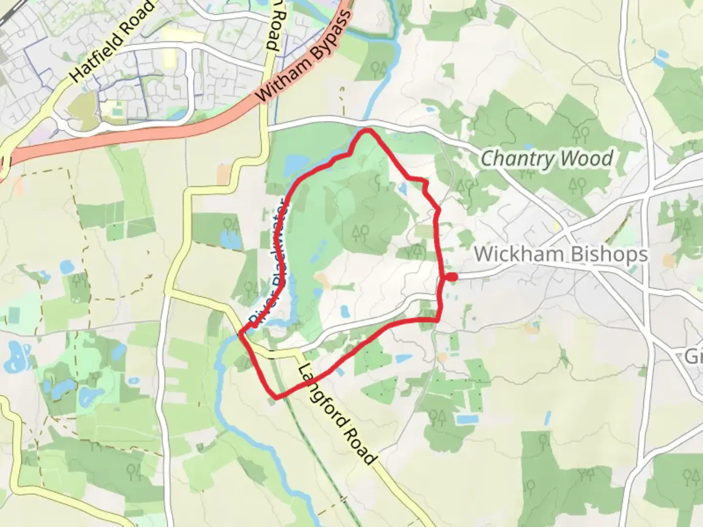 An image depicting the trail Mope Grove and Blackwater Rail Trail and its surrounding area.