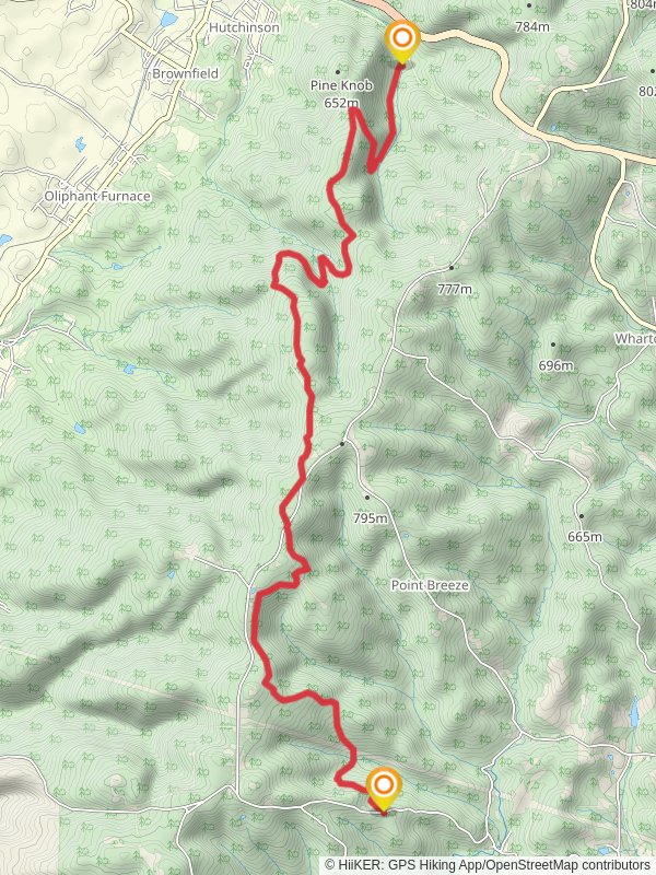 Lick Run and Redstone Creek mobile static map