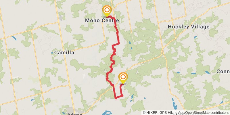 The Bruce Trail stage 17 Map