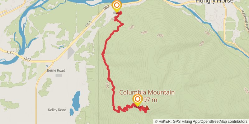 Columbia Mountain Trail stage 2 Map