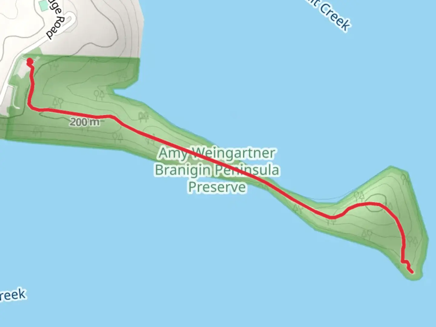 An image depicting the trail Whitehead Trail and its surrounding area.