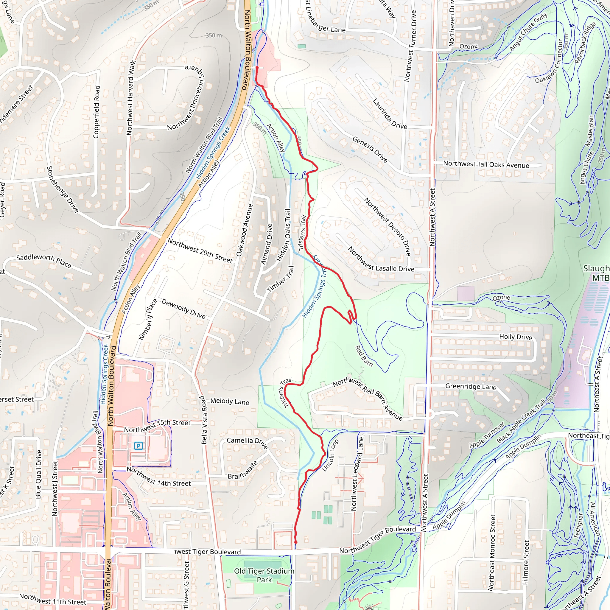 Tristan's Trail mobile static map