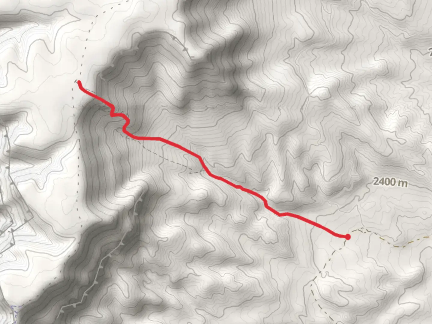 An image depicting the trail Water Canyon Trail and its surrounding area.