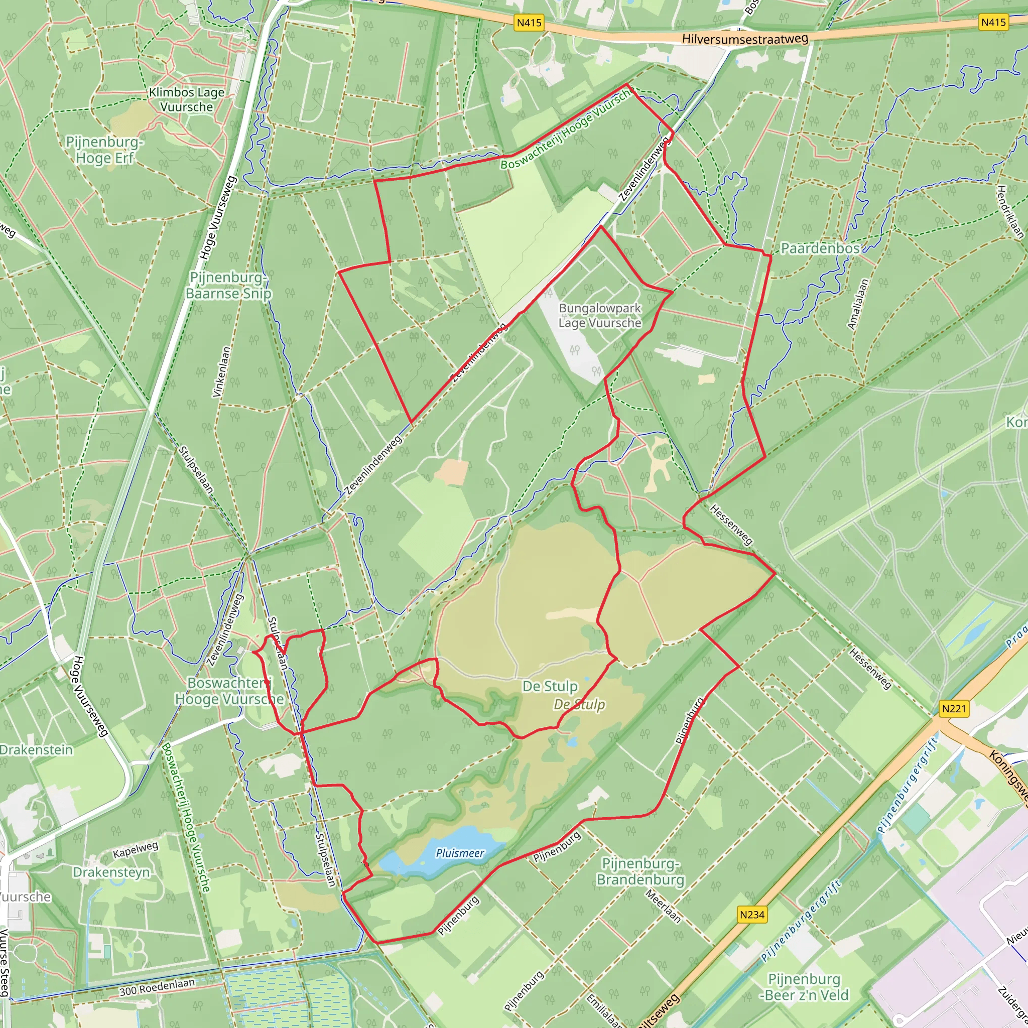Utrechtpad and Trekvogelpad Loop mobile static map