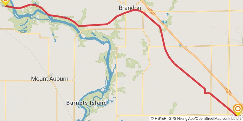 Cedar Valley Nature Trail stage 2 Map