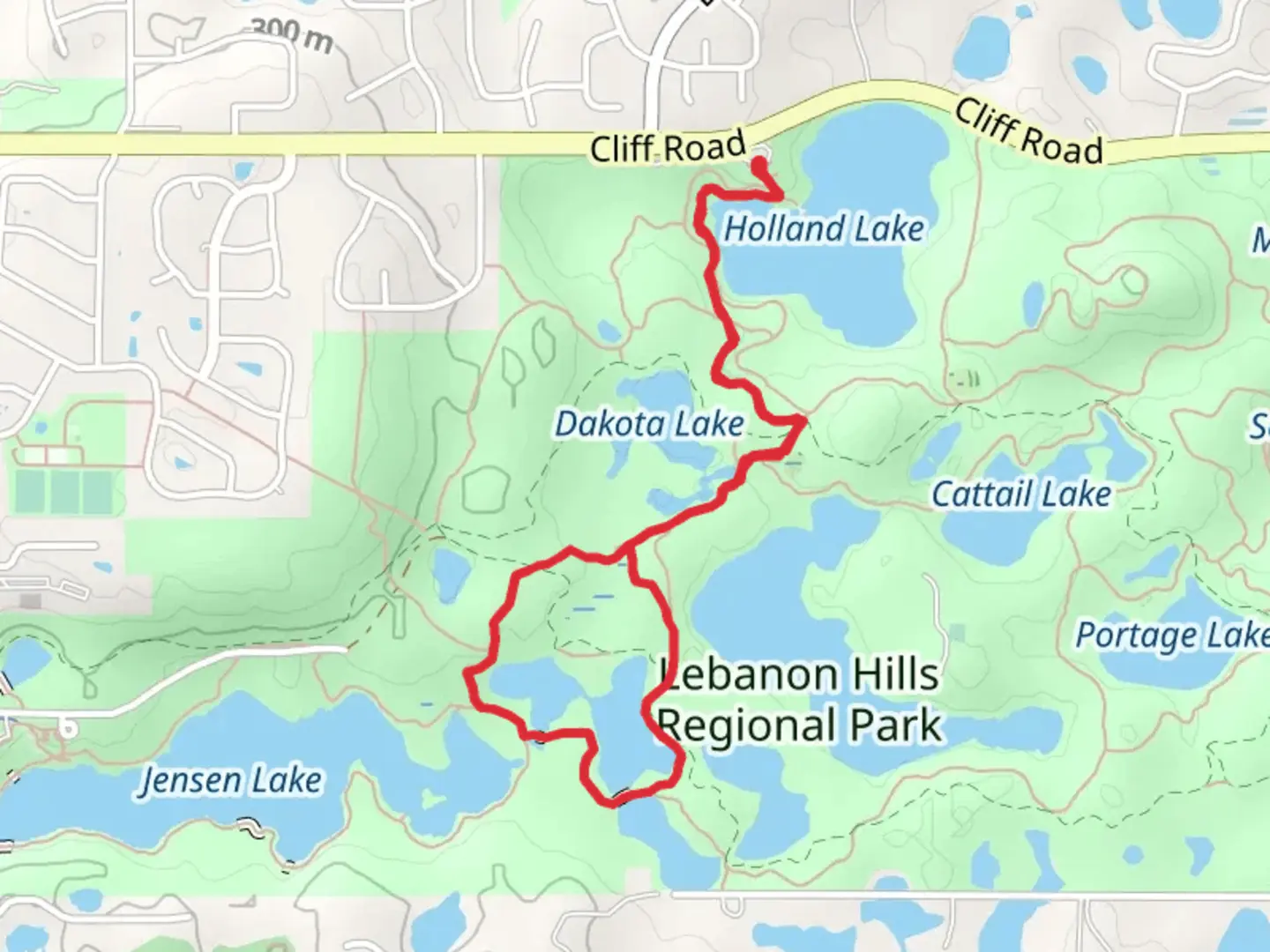 An image depicting the trail Bridge and Sedge Pond Loop and its surrounding area.