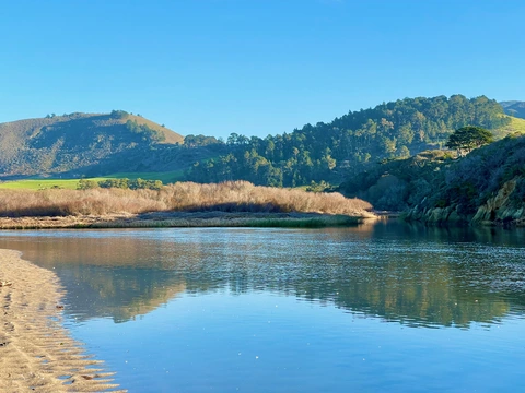 An image depicting the trail Danish Creek via Carmel River Trail and its surrounding area.