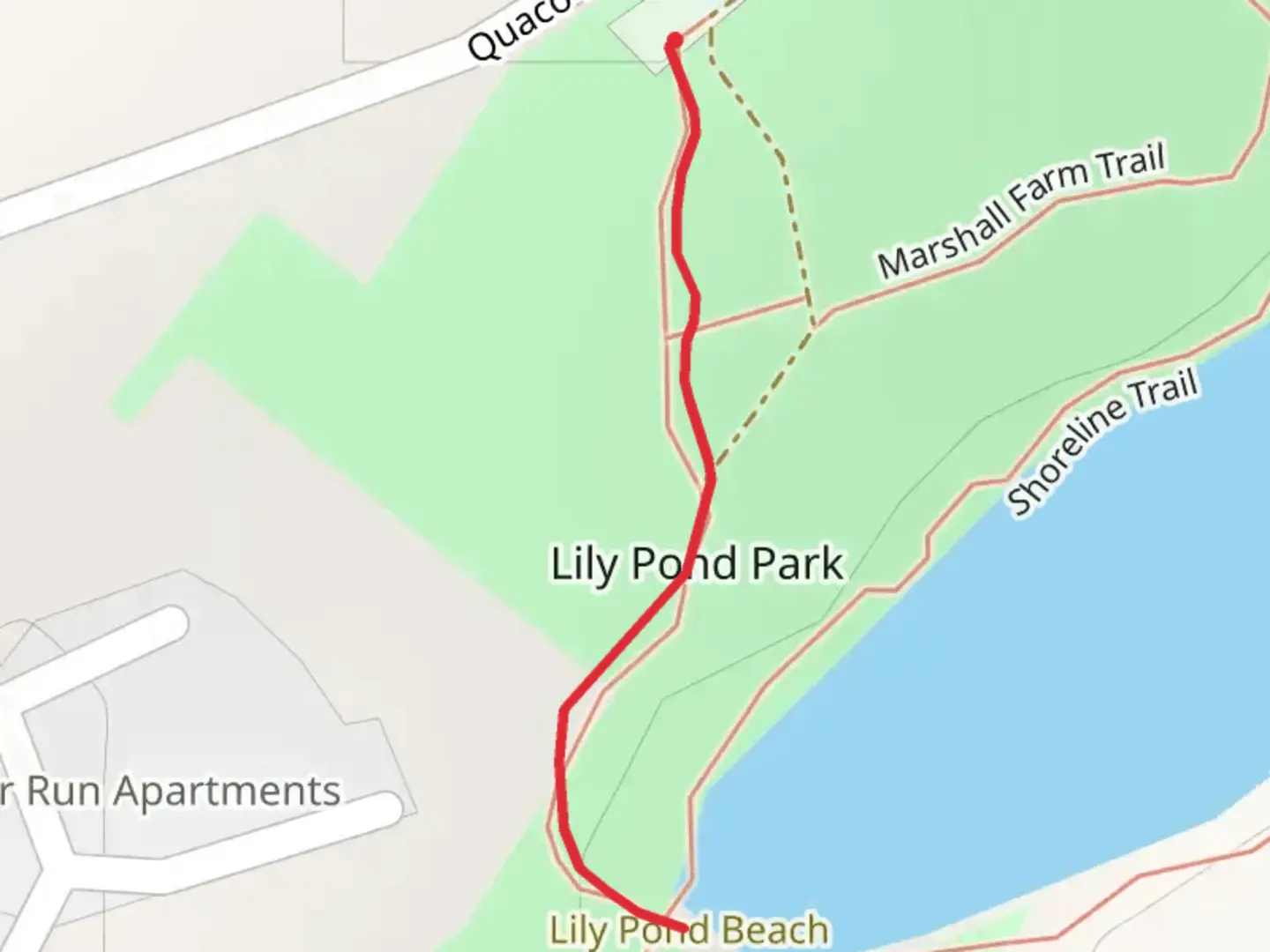 An image depicting the trail Lily Pond - Deer Isle and its surrounding area.