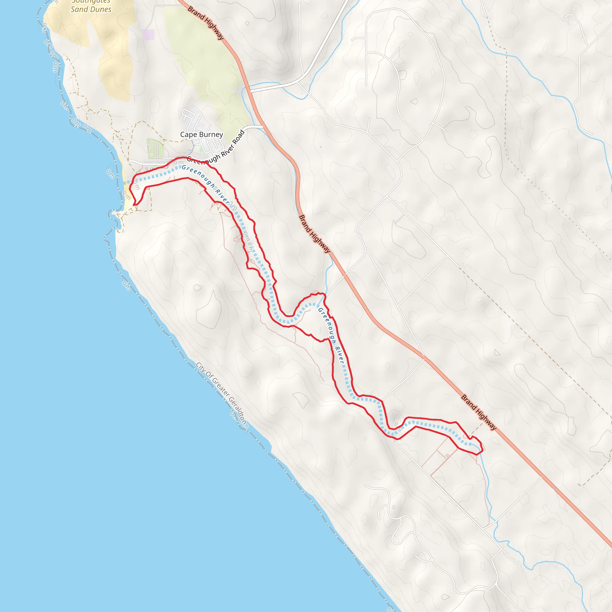 Greenough River Nature Trail mobile static map