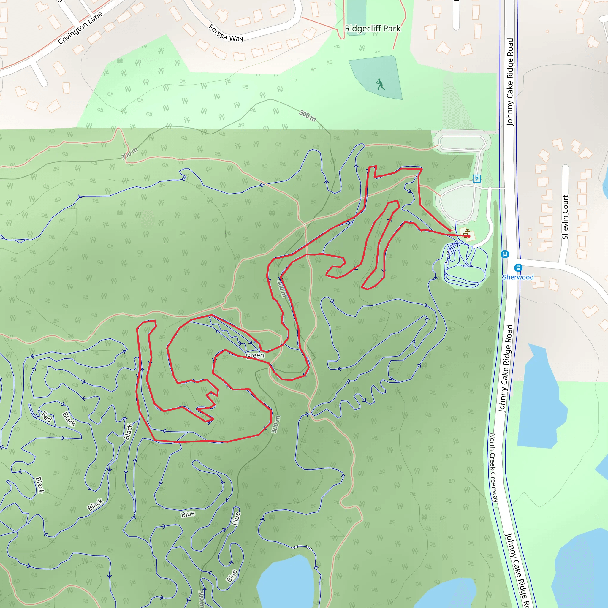 Johnny Cake Ridge Road Loop mobile static map