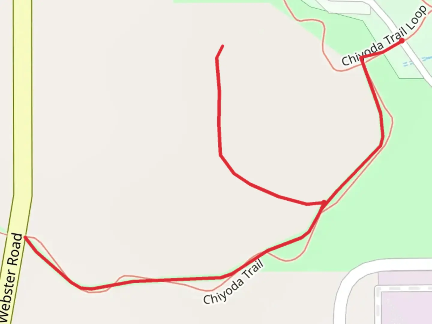 An image depicting the trail Chiyoda Trail and its surrounding area.