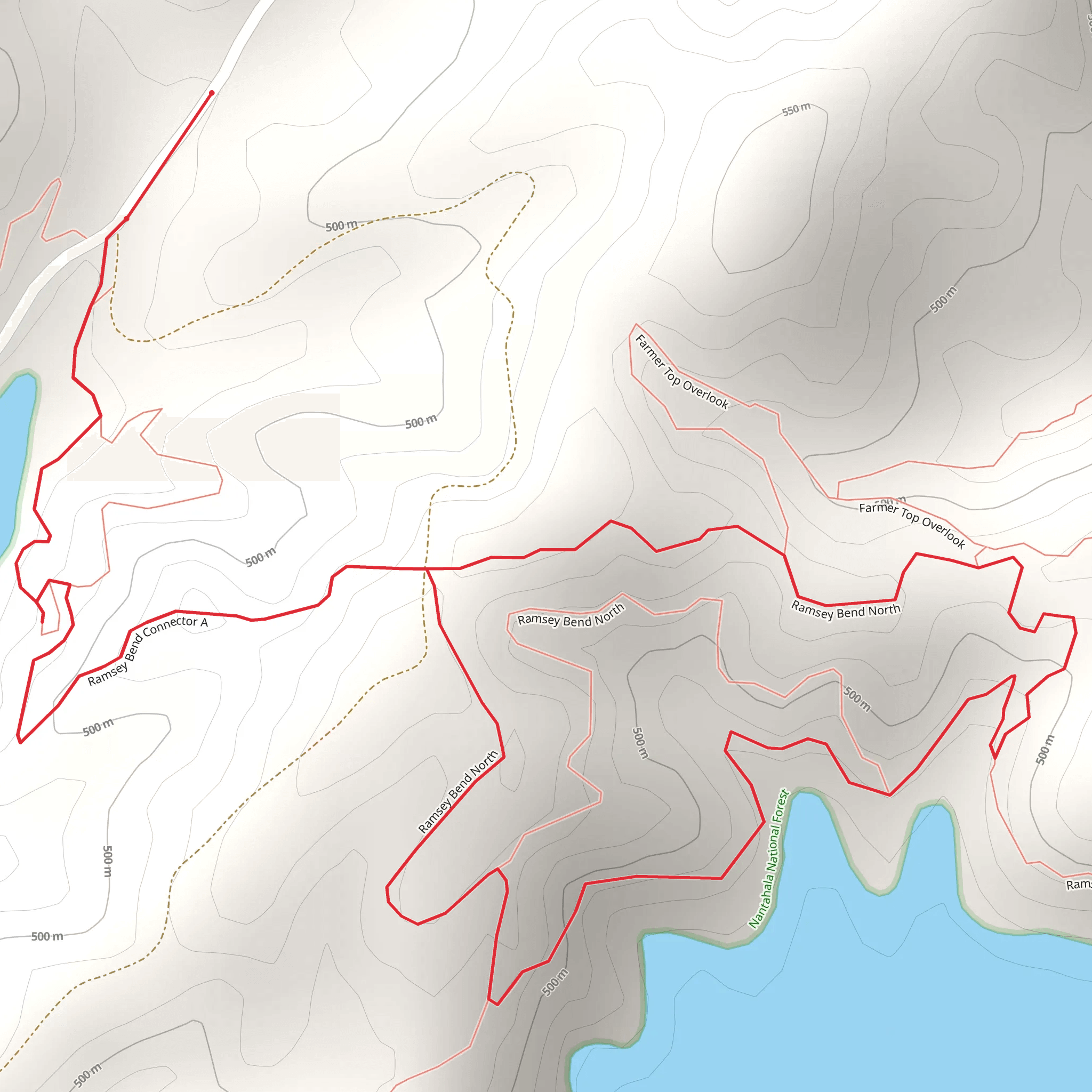 Nottely River and Ramsey Bend North Loop mobile static map