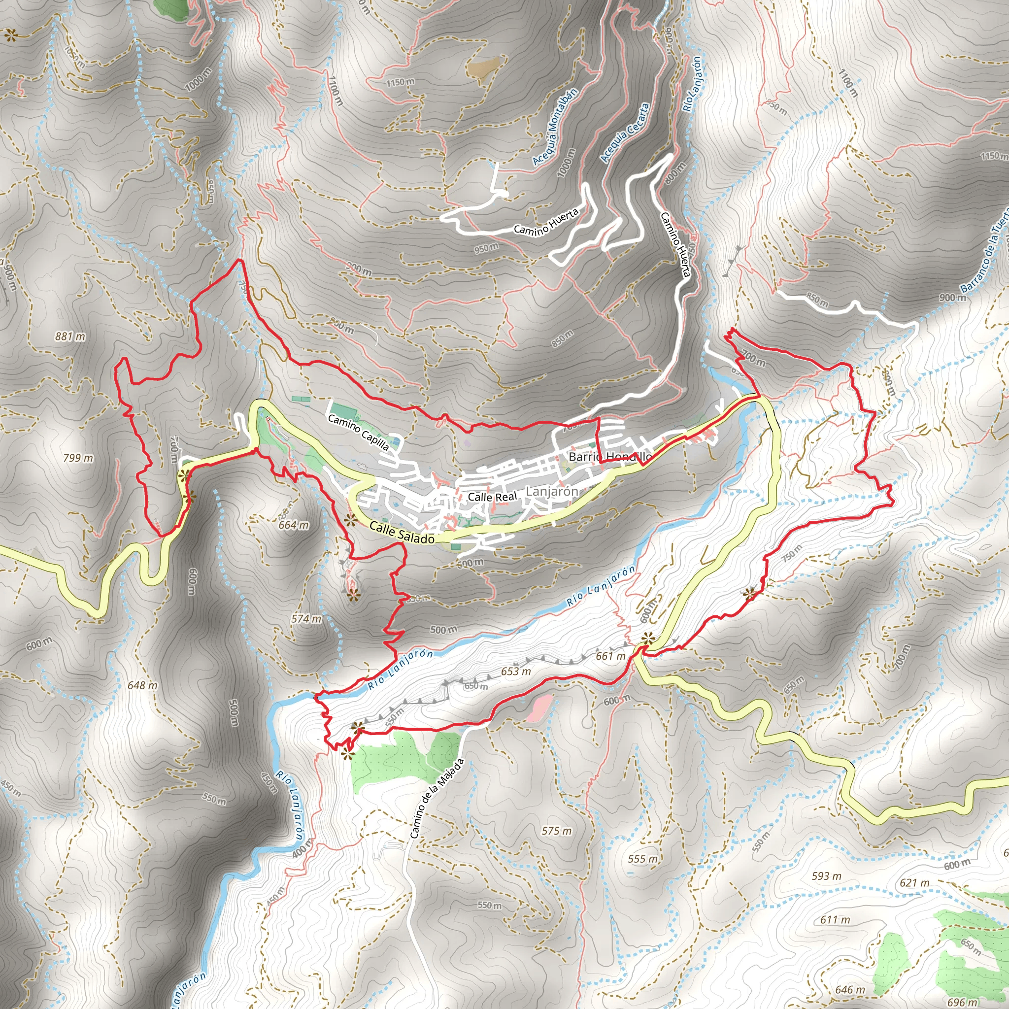 Lanjaron Circular PR A 345 mobile static map