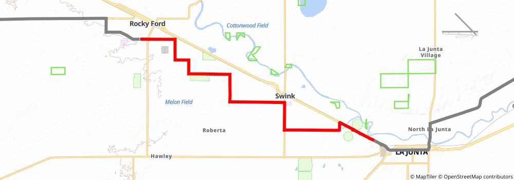 American Discovery Trail South Route stage 213 Map