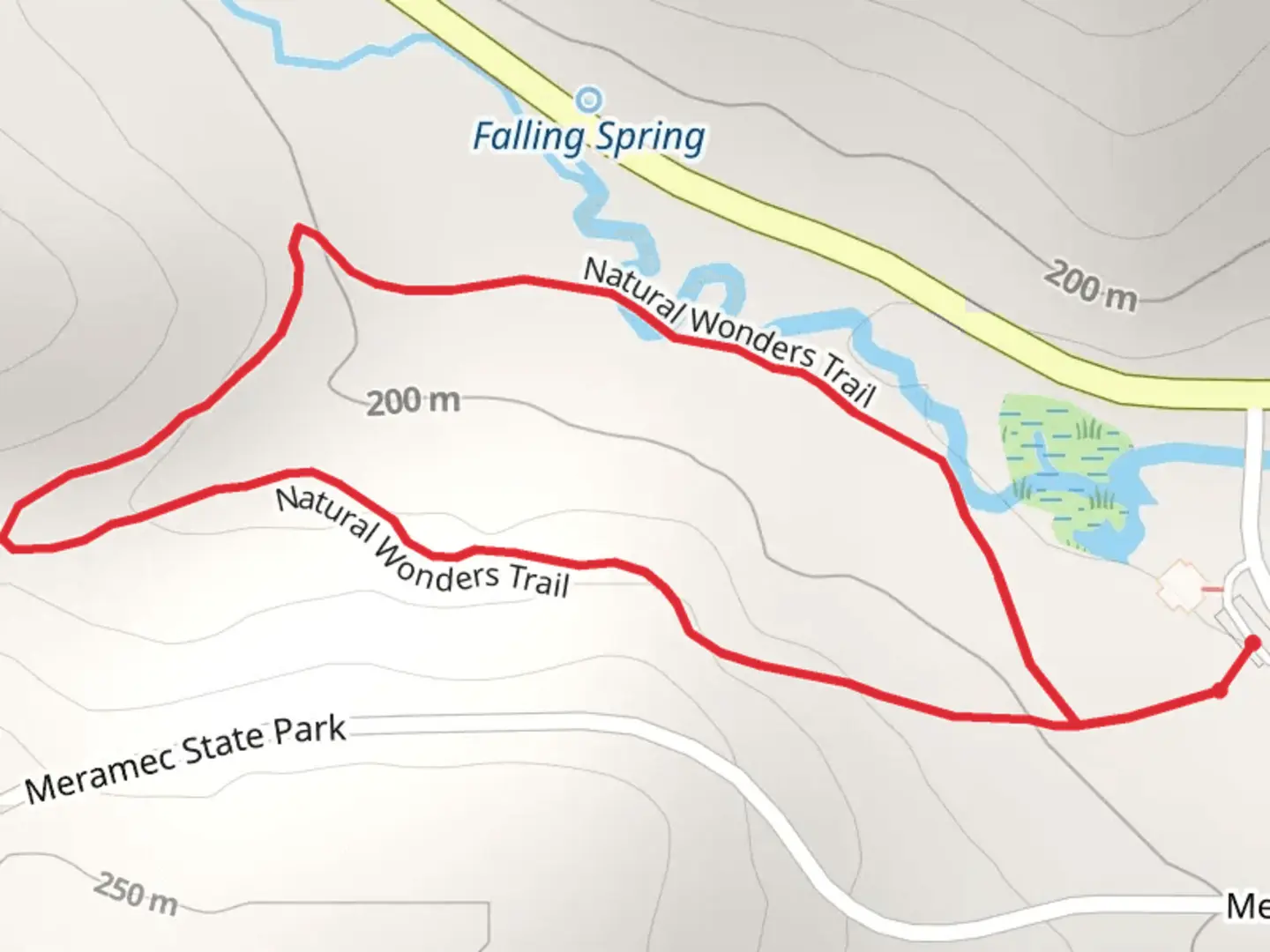 An image depicting the trail Natural Wonders Loop Trail and its surrounding area.