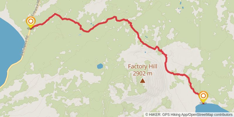 Continental Divide Trail - Wyoming stage 38 Map