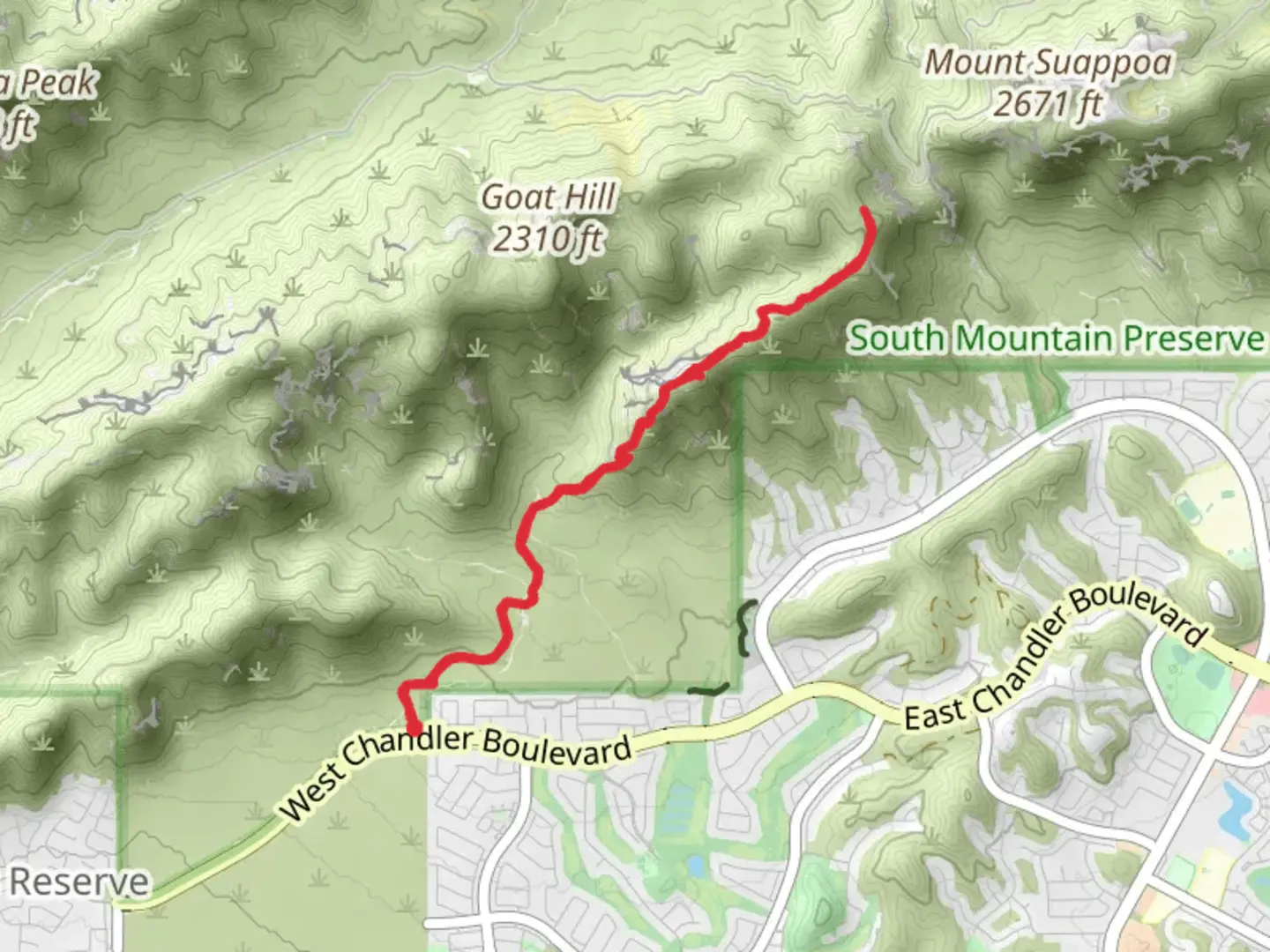 An image depicting the trail Pyramid Trail and its surrounding area.
