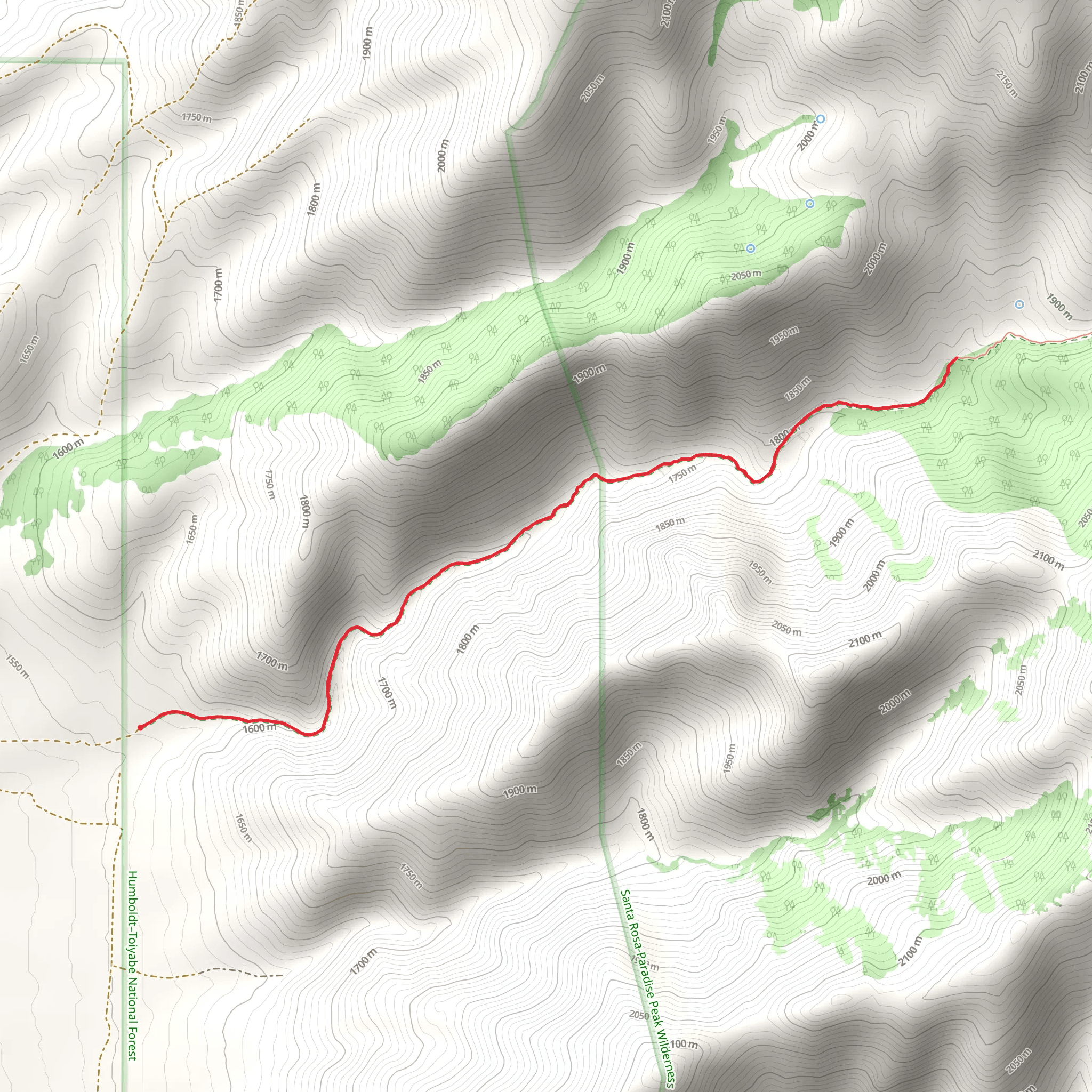 McConnell Creek Trail mobile static map