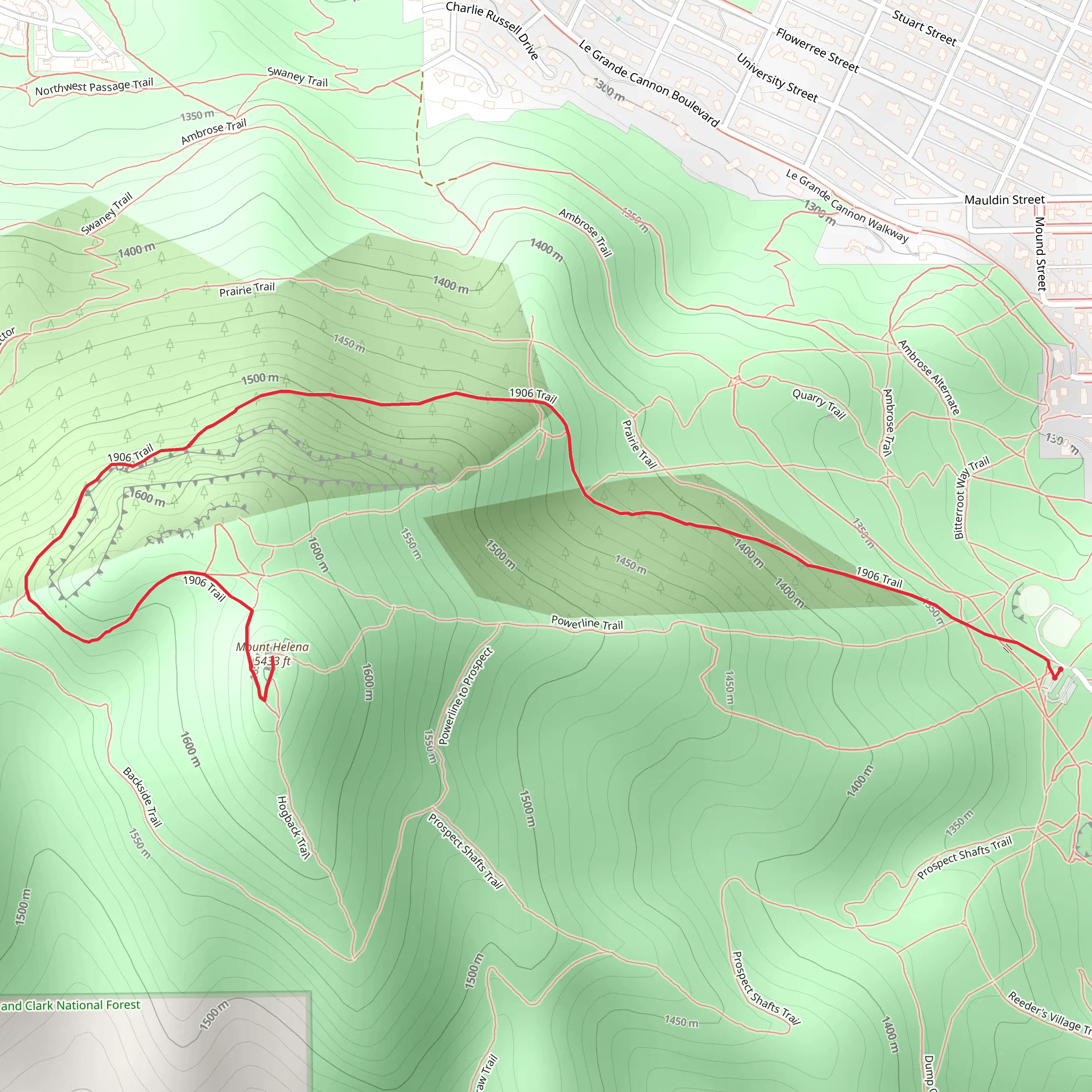 Mount Helena from Daisy Hill mobile static map