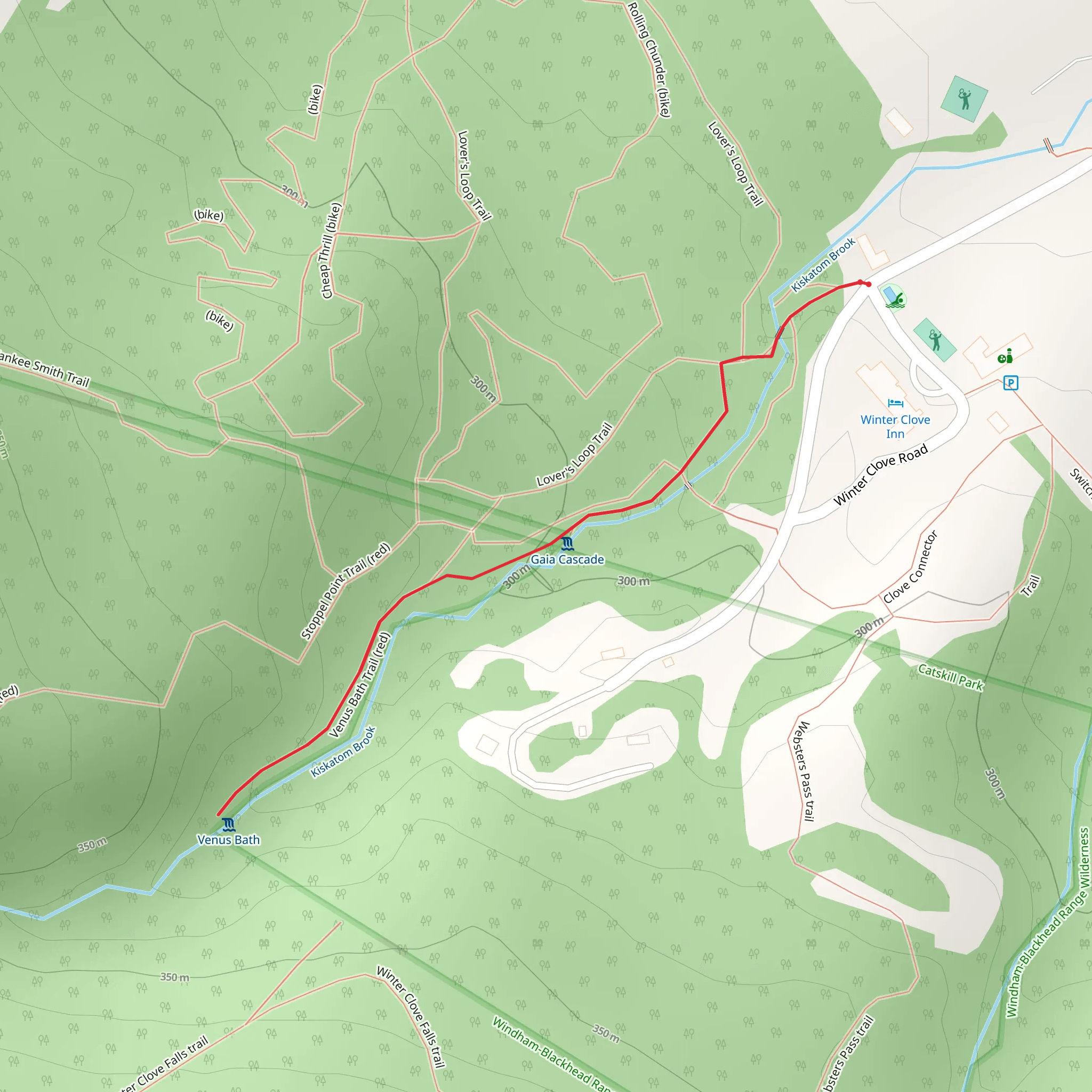 Venus Bath Trail mobile static map