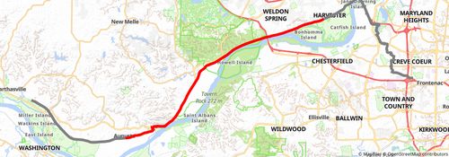 American Discovery Trail South Route stage 143 Map