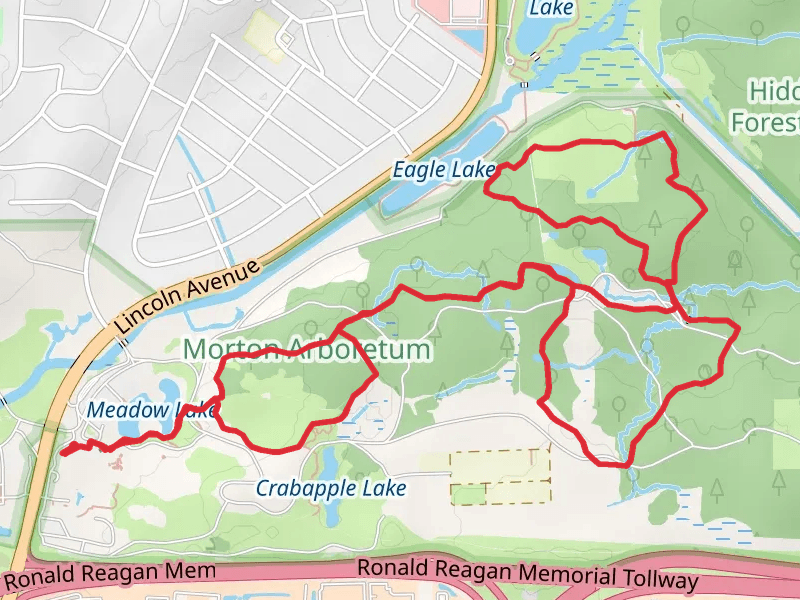 Heritage Trail and Main Trail Loop - 1 from Meadow Lake