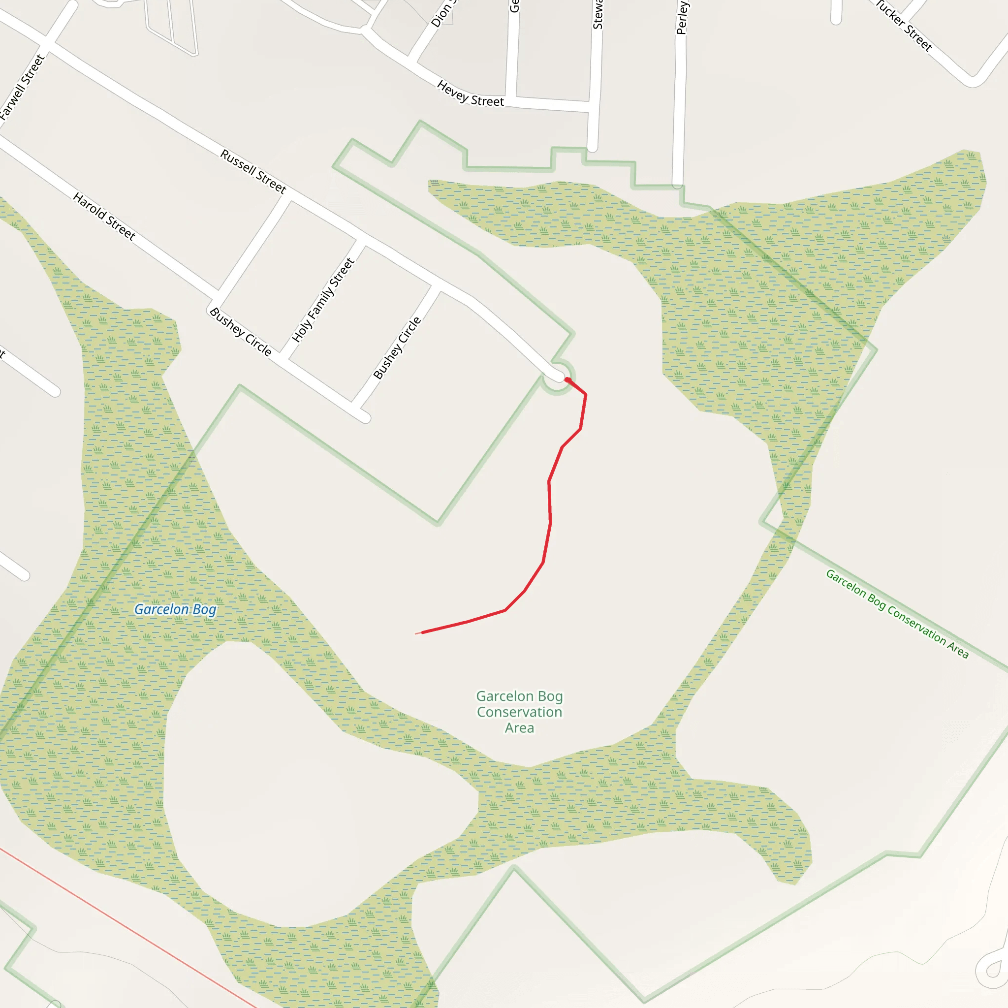 Garcelon Bog Trail mobile static map