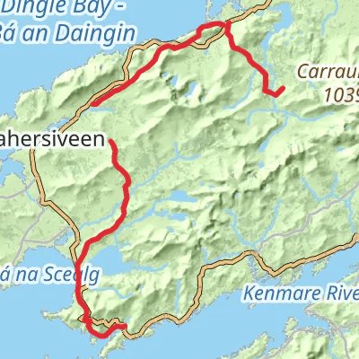 Kerry Way 6-Day Gentle Tour (Hillwalk Tours) mobile static map