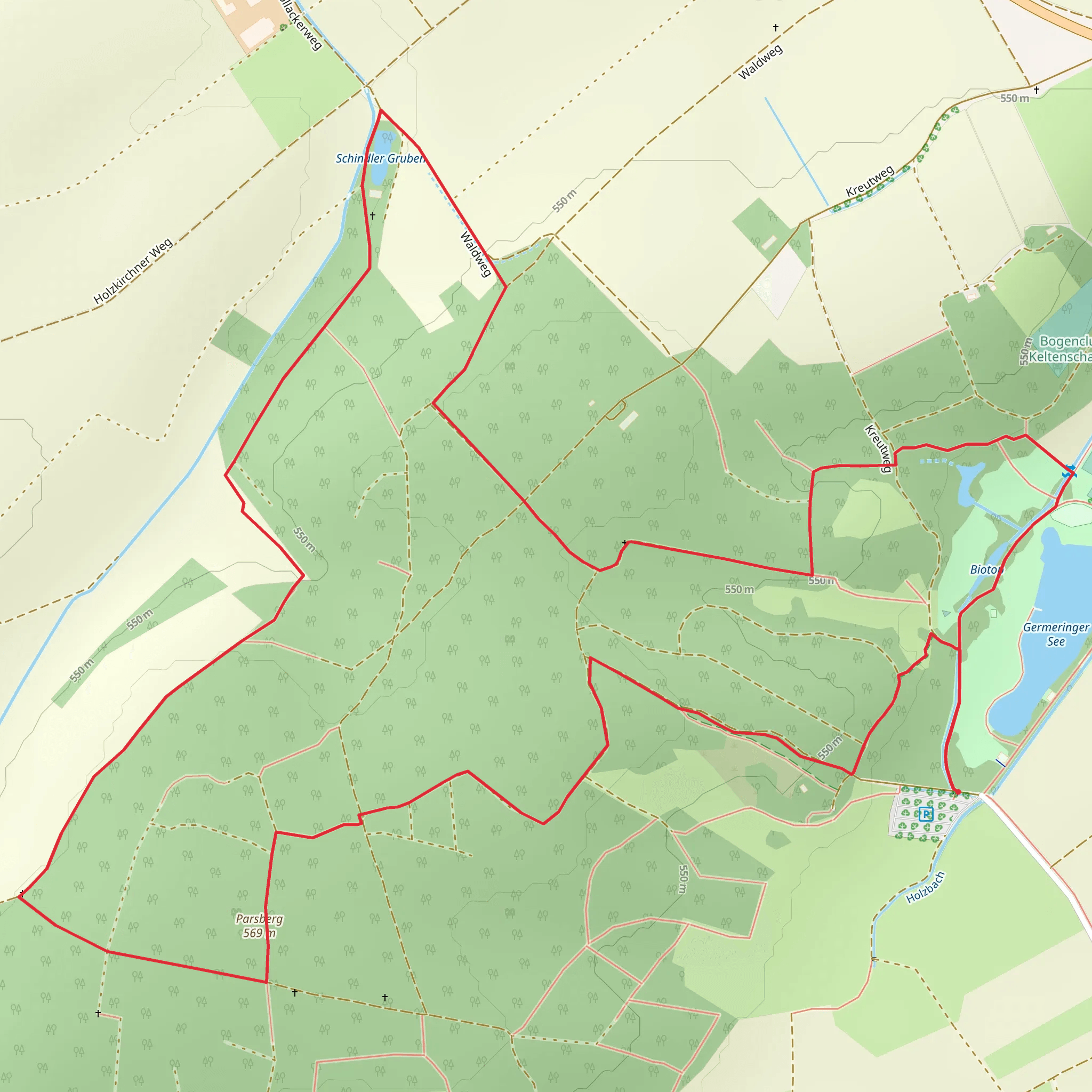Biotop and Parsberg Loop mobile static map