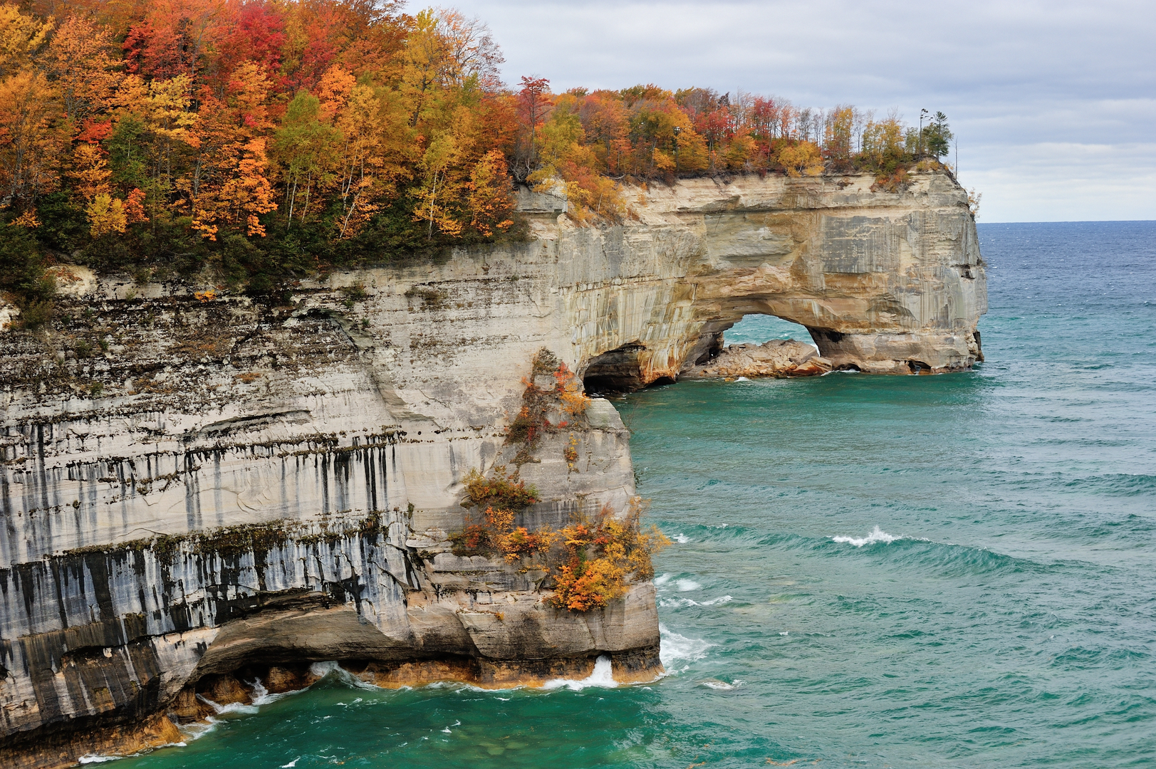An image depicting the trail North Country Trail - Rocks National Lake Shore and its surrounding area.
