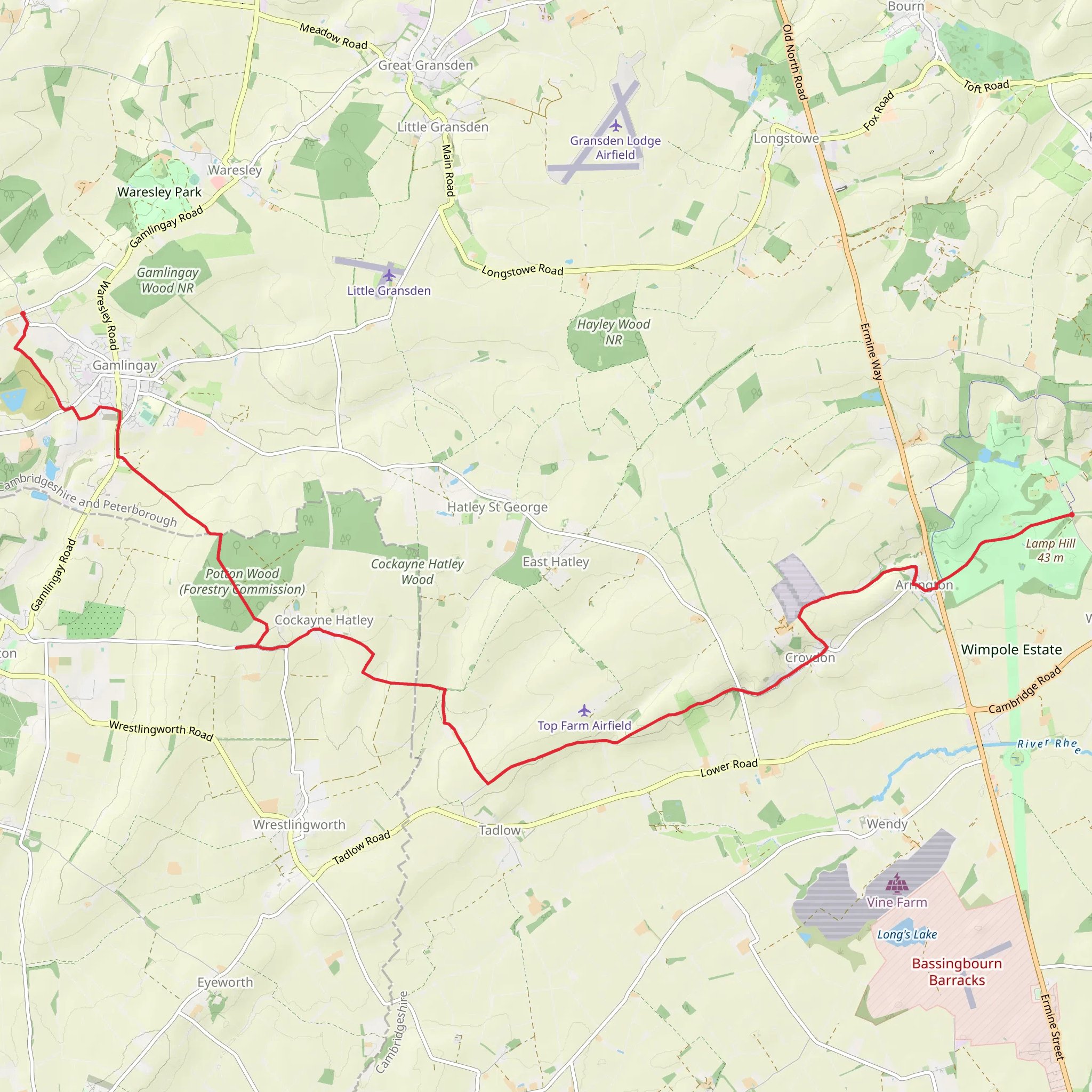 Clopton Way mobile static map
