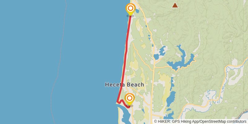 Oregon Coast Trail stage 18 Map