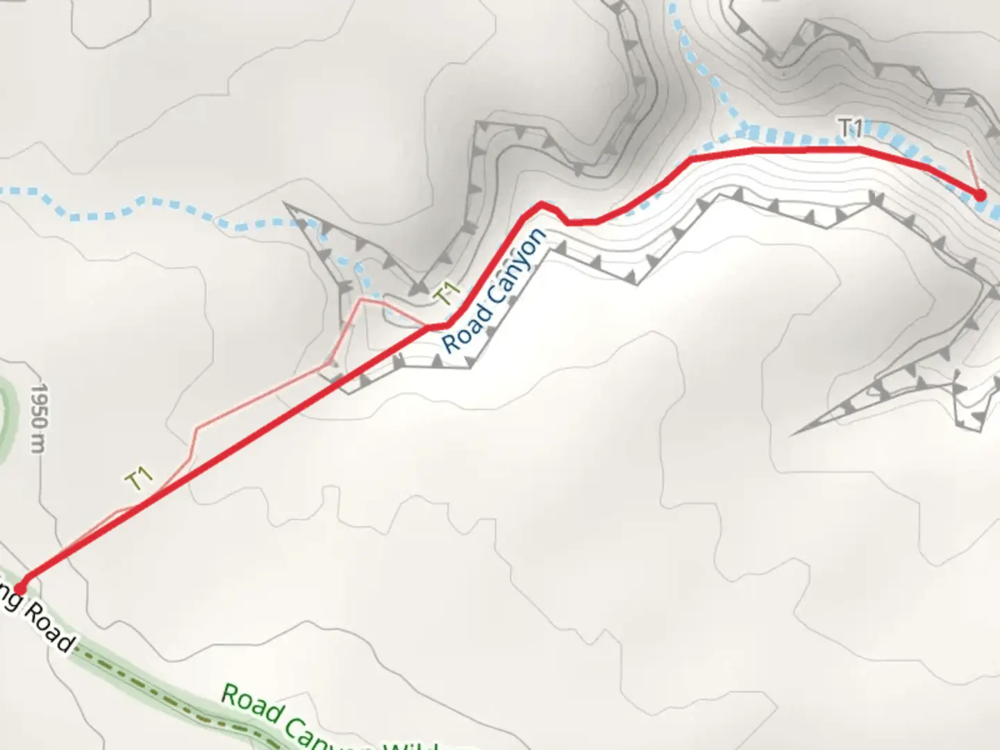 An image depicting the trail Fallen Roof Ruin Trail and its surrounding area.