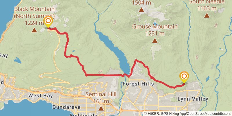 Baden Powell Trail stage 2 Map