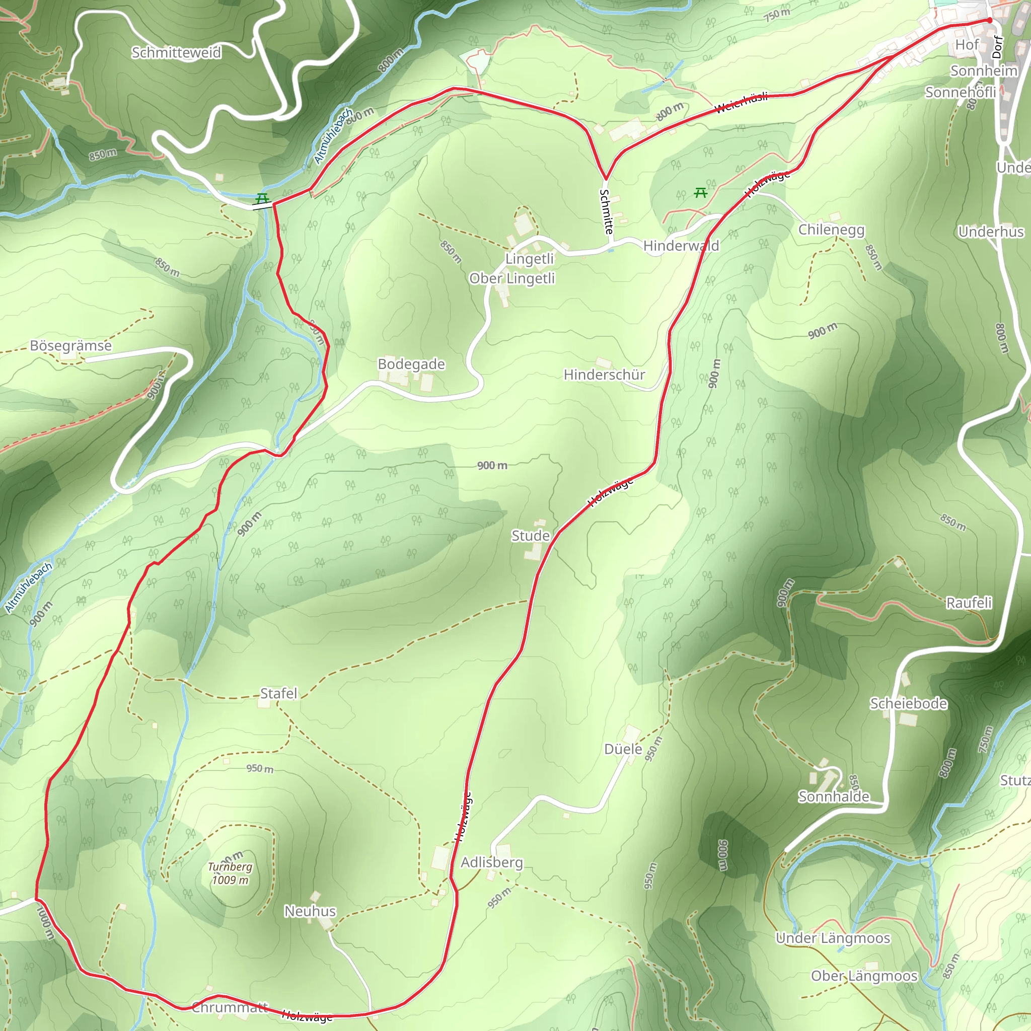 Bärgmandli-Tritt im Zyberliland Romoos mobile static map