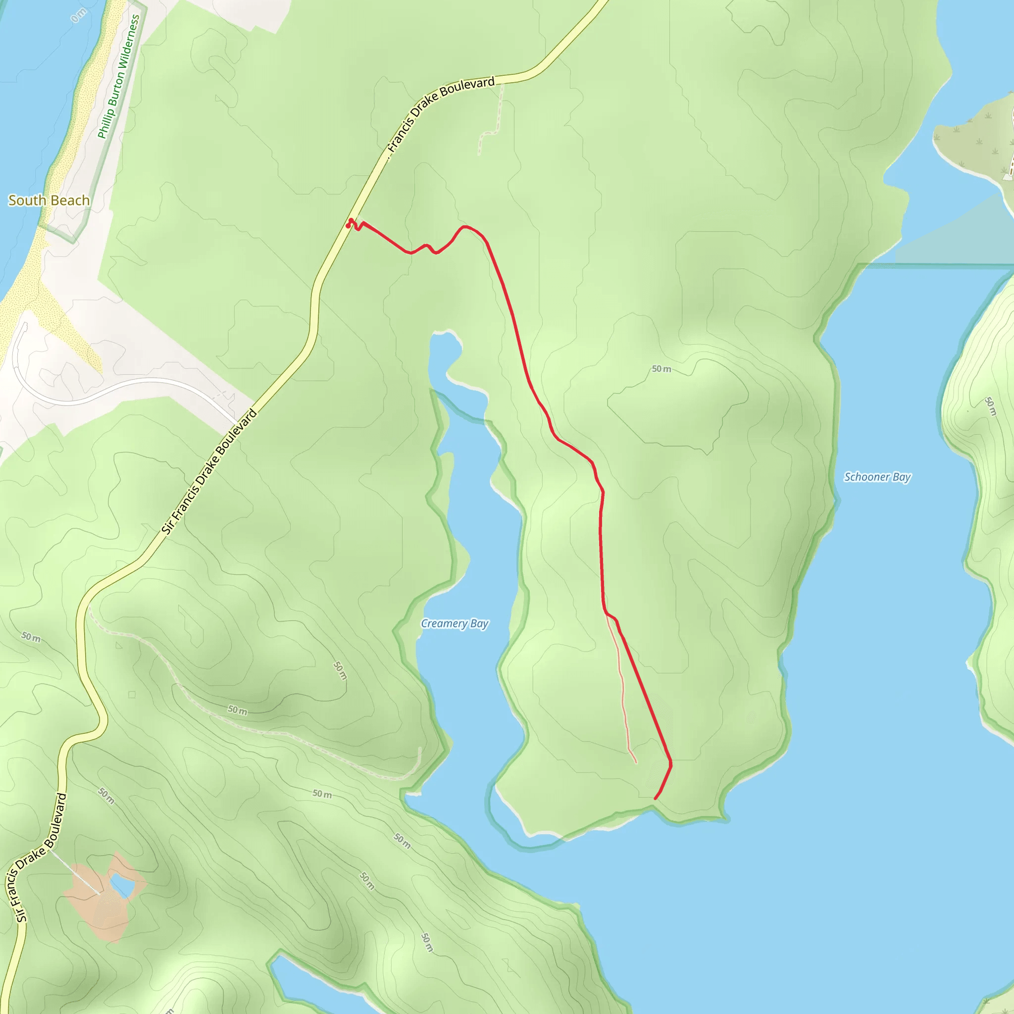 Bullpoint Trail mobile static map
