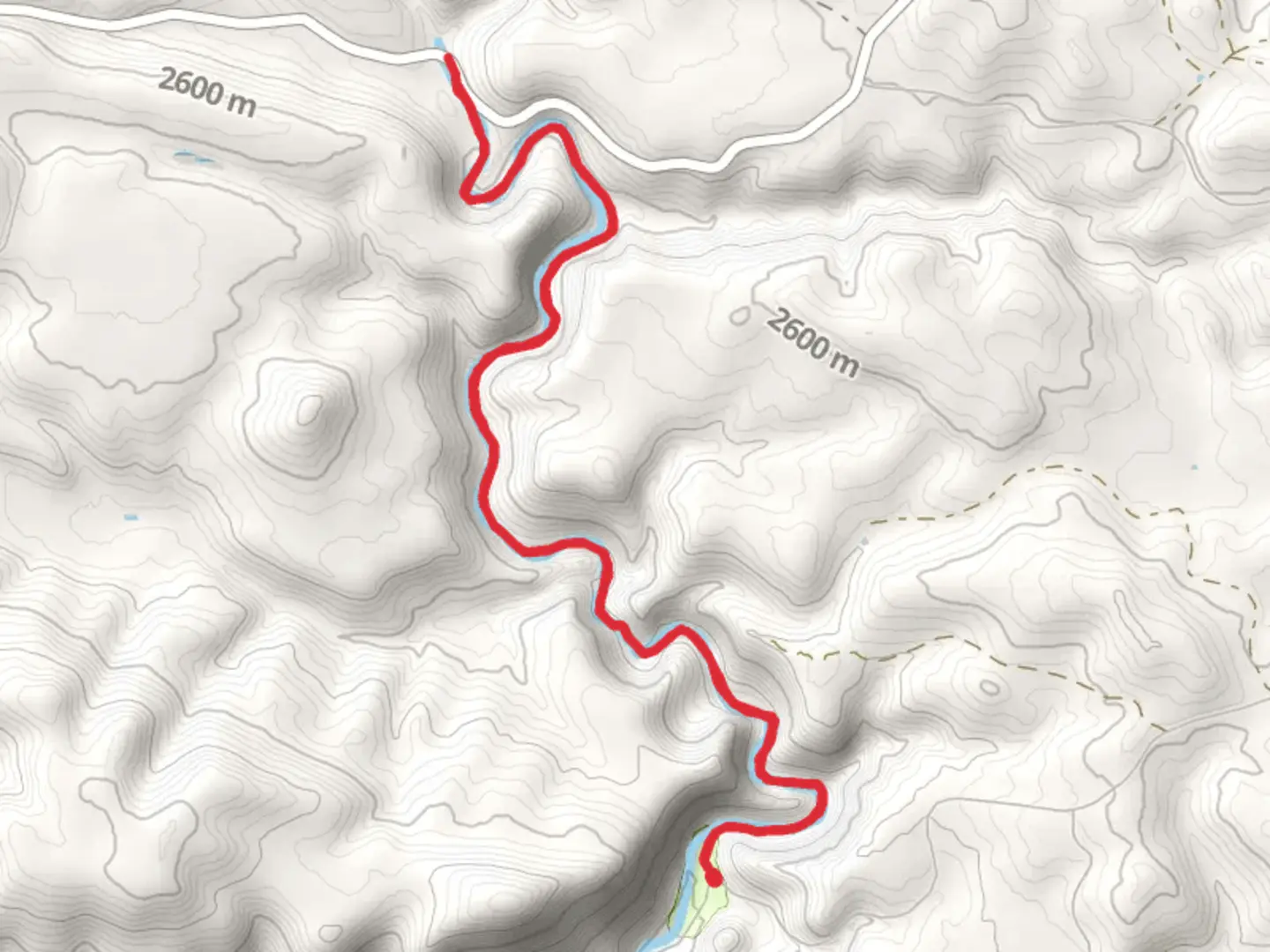 An image depicting the trail Three Forks Trail and its surrounding area.
