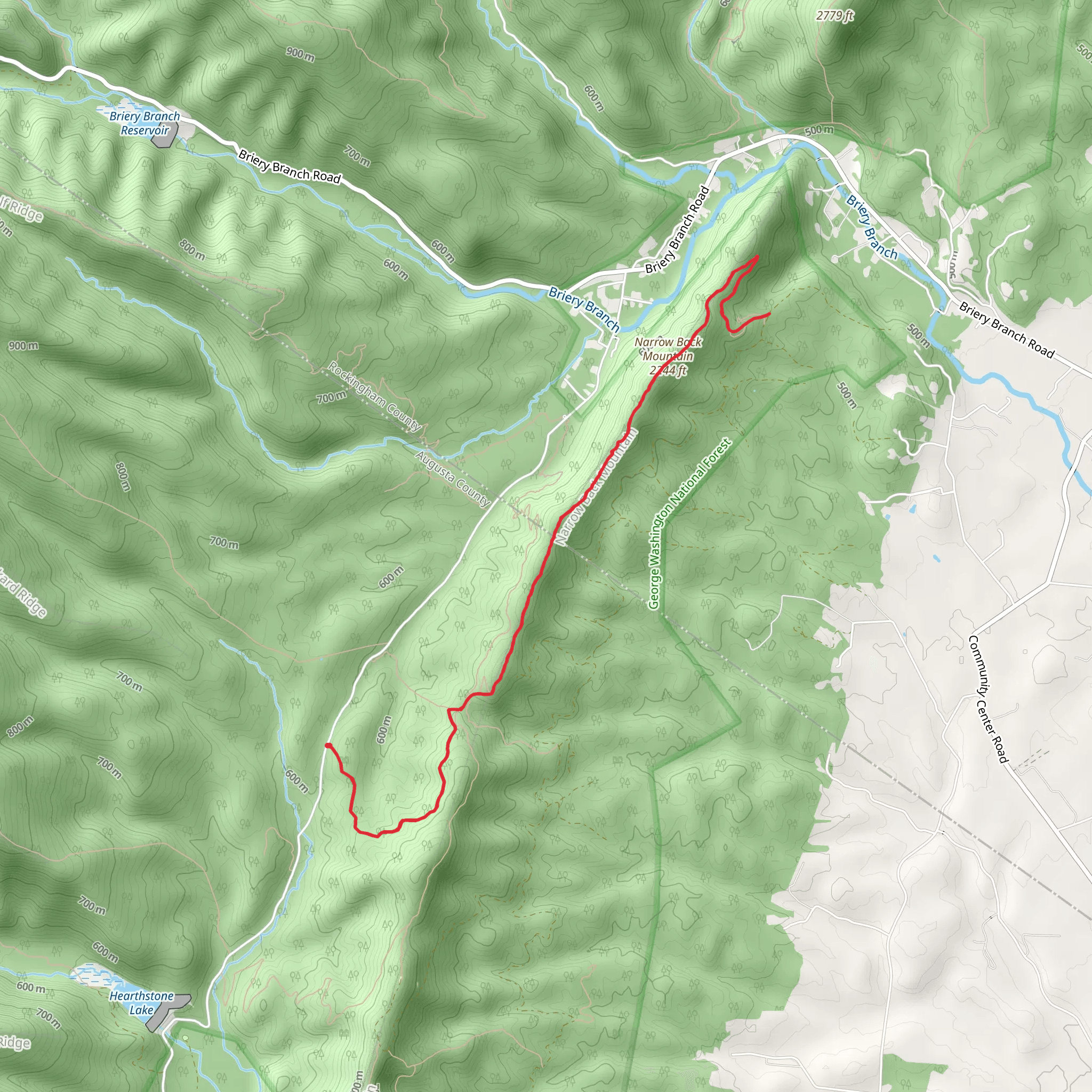 Festival Trail via Dog Graves Trail mobile static map