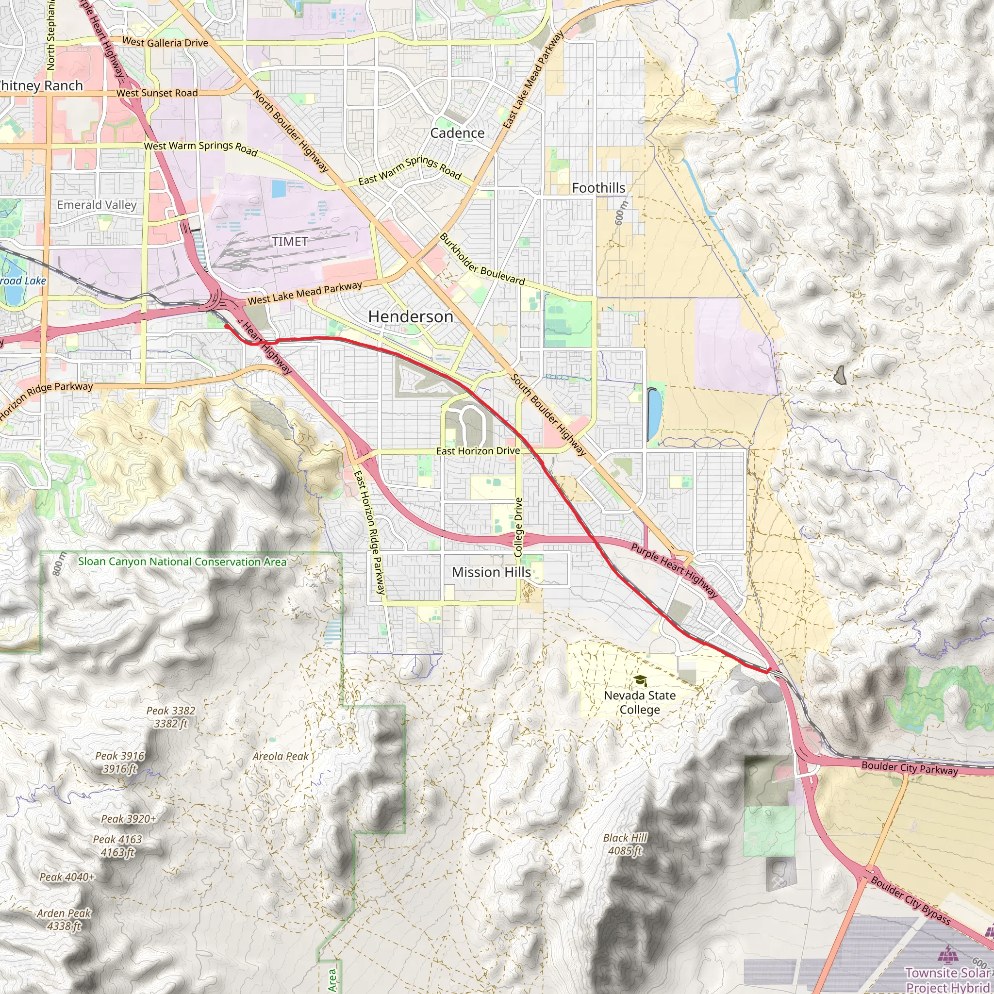 Union Pacific Railroad Trail mobile static map