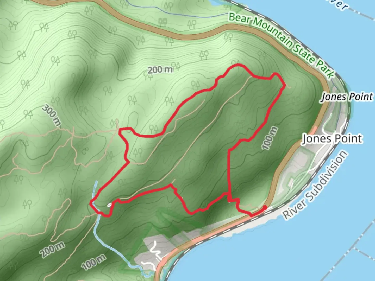 An image depicting the trail Ramapo-Dunderberg Trail and Timp-Torne Trail Loop and its surrounding area.