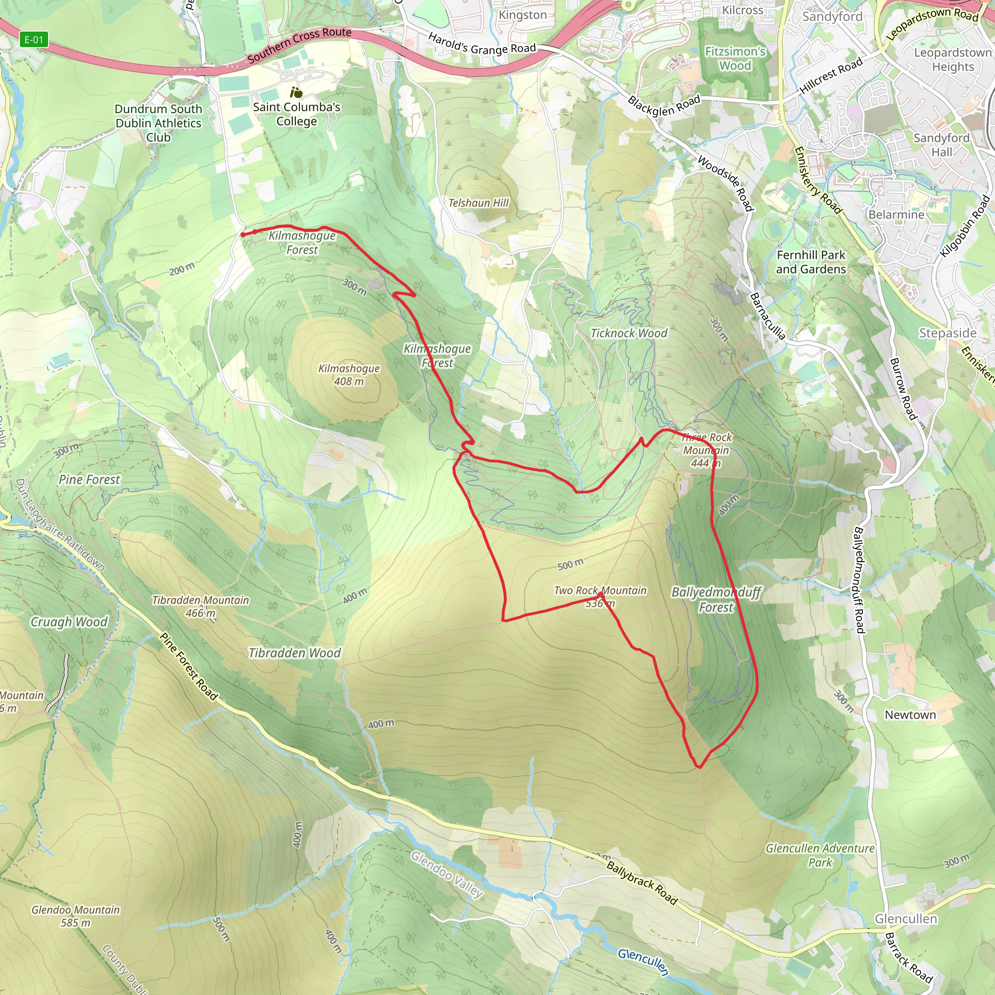 Dogpatch Hike 1 mobile static map