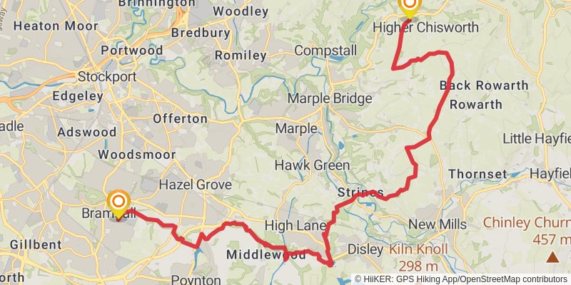 Stockport Loop from Reddish stage 2 Map